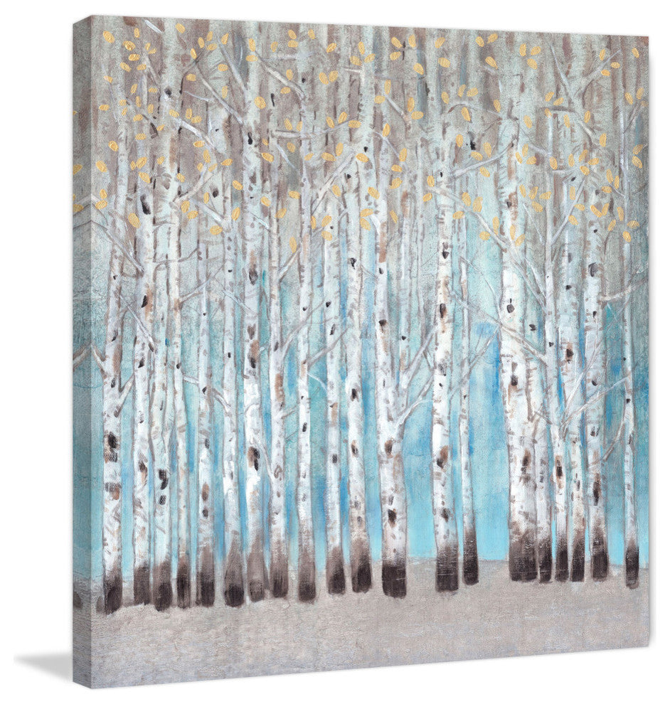 "Into the Forest I" Painting Print on Wrapped Canvas, 18"x18"