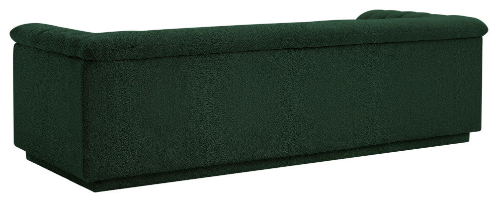 Cascade Upholstered Set, Green, Boucle Fabric, Sofa