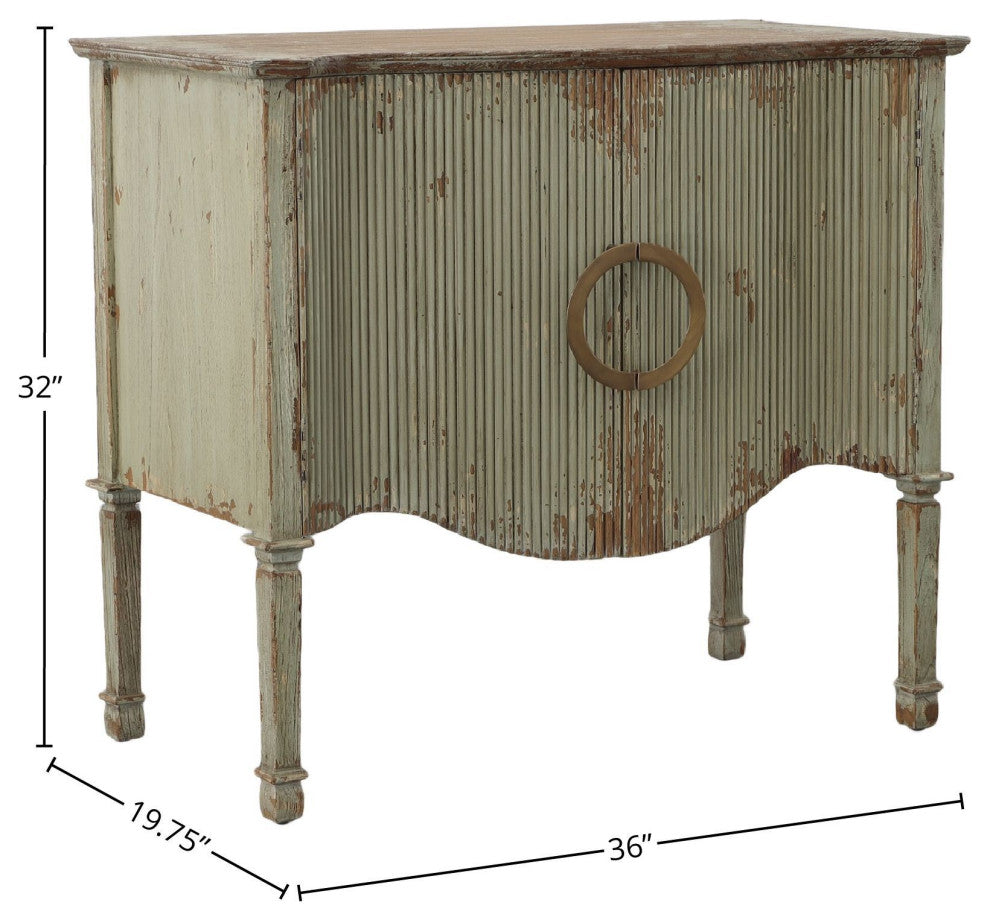 Willow 36" Distressed 2-Door Sideboard, Gray