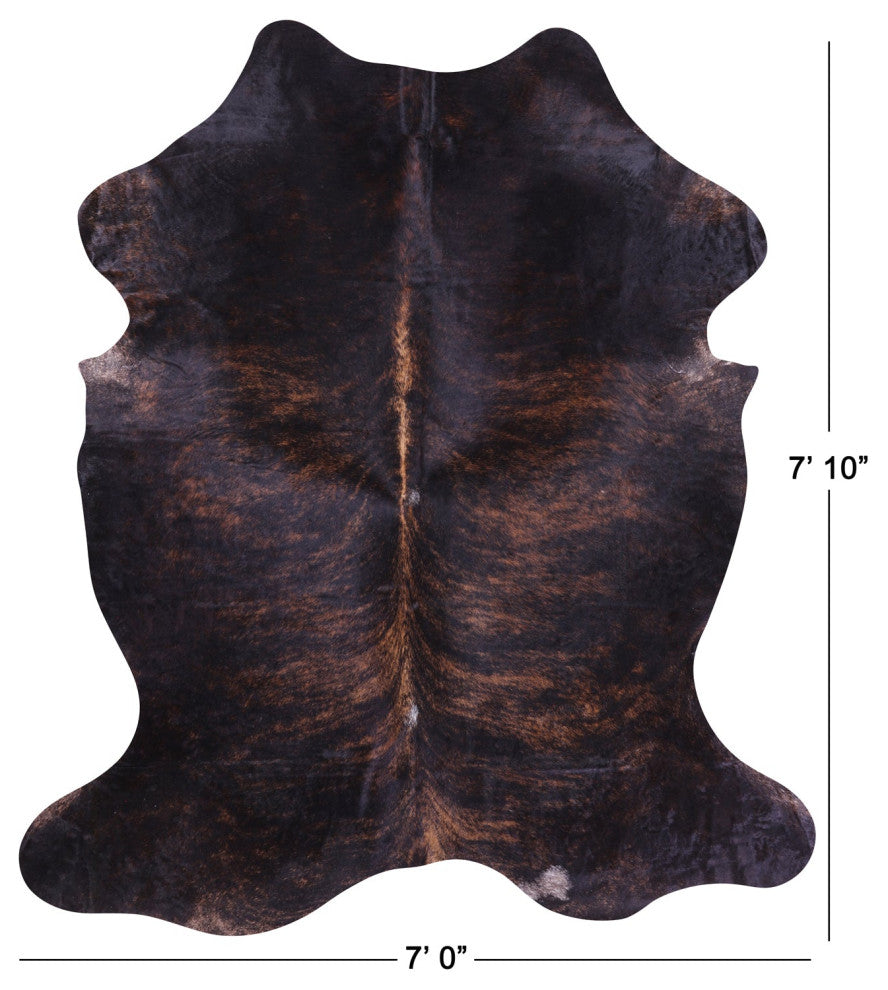 7' 10" X 7' 0" Natural Cowhide Rug C1984