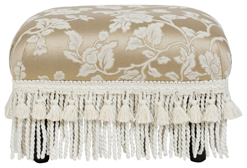 Fiona Decorative Footstool, Beige
