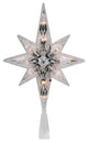 10.75" Faceted Star of Bethlehem Christmas Tree Topper - Clear Lights