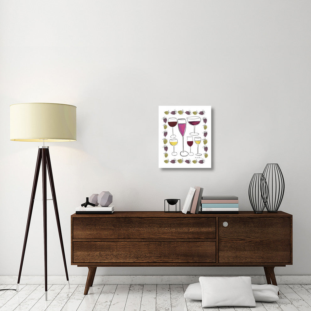"Wine Time II" Digital Paper Print by Farida Zaman, 20"x24"