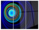 "Endless Tunnel Blue Ripples" Digital Metal Wall Art, 3 Panels, 36"x28"