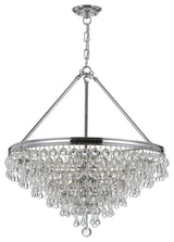 Crystorama Calypso Chandelier Clear Glass Balls Polished Chrome Brass