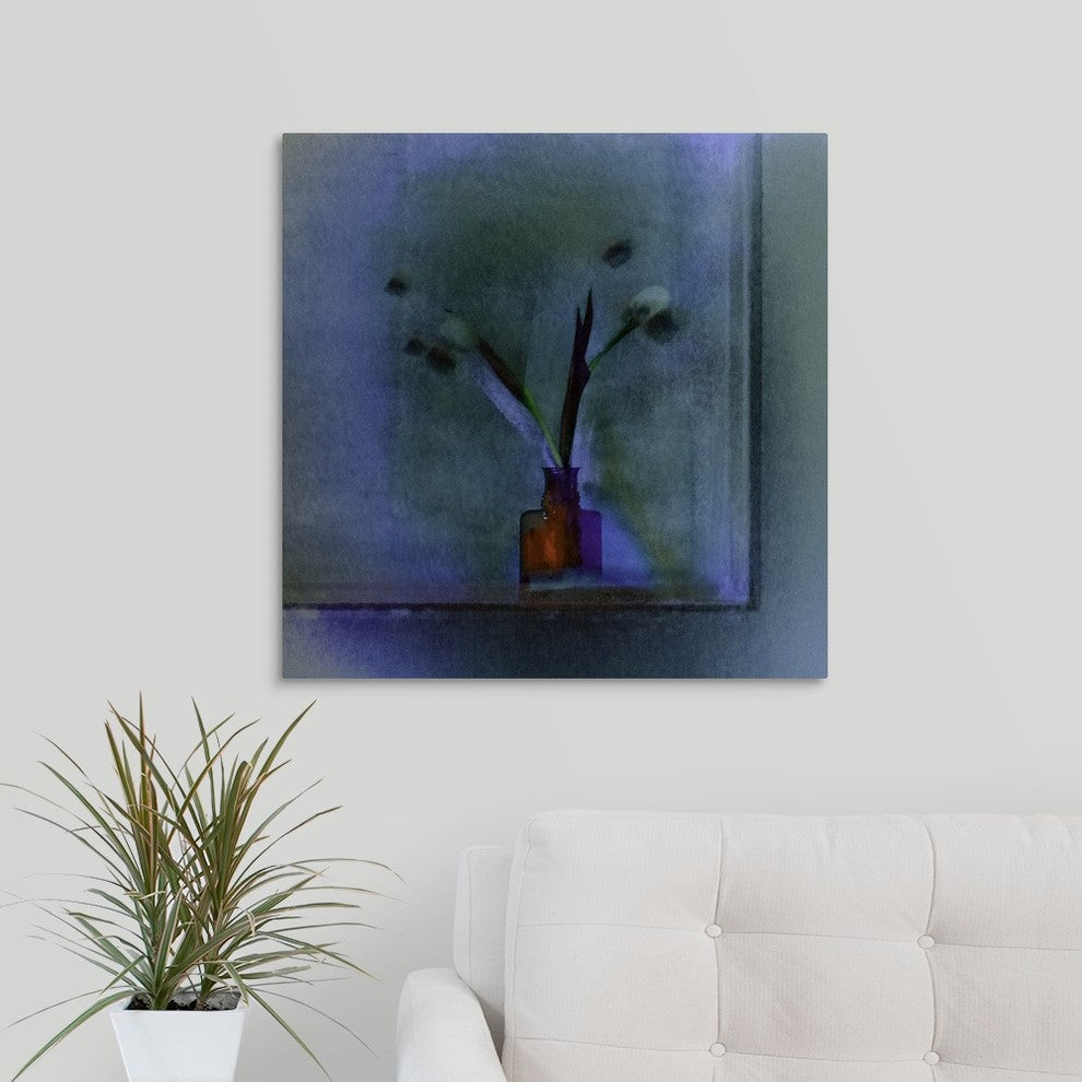 "Seven Tulips" Wrapped Canvas Art Print, 24"x24"x1.5"