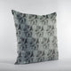 Noir Stars Velvet With Foil Printing Luxury Throw Pillow, Double sided 22"x22"