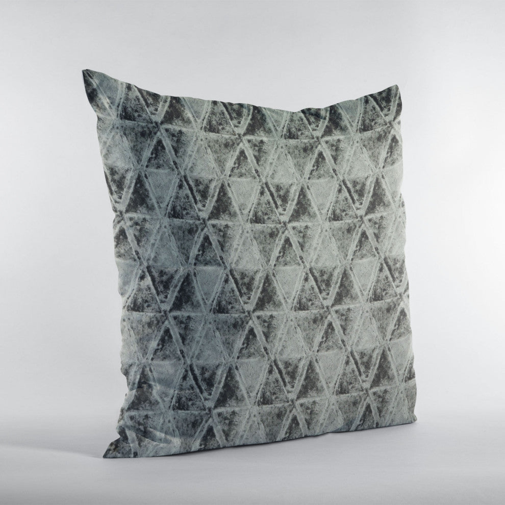 Noir Stars Velvet With Foil Printing Luxury Throw Pillow, Double sided 22"x22"
