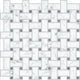 Grey Basketweave Carrara Marble Peel & Stick Backsplash