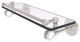 Clearview 16" Gallery Rail Glass Shelf with Dotted Accents, Satin Nickel