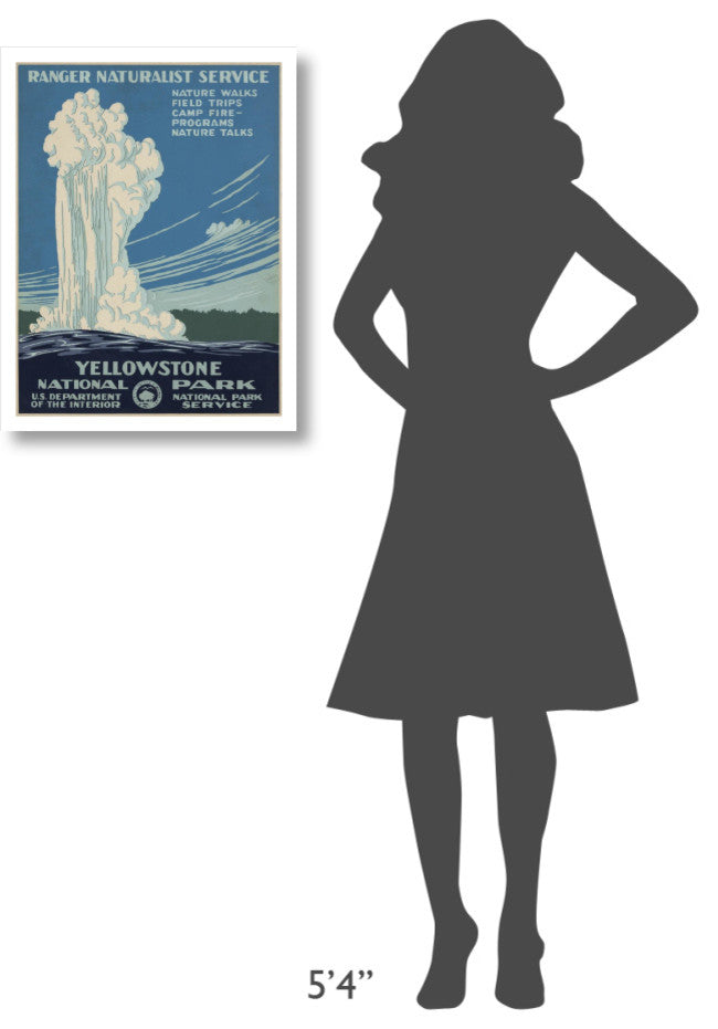 "Yellowstone National Park, ca. 1938" Paper Art, 20"x26"