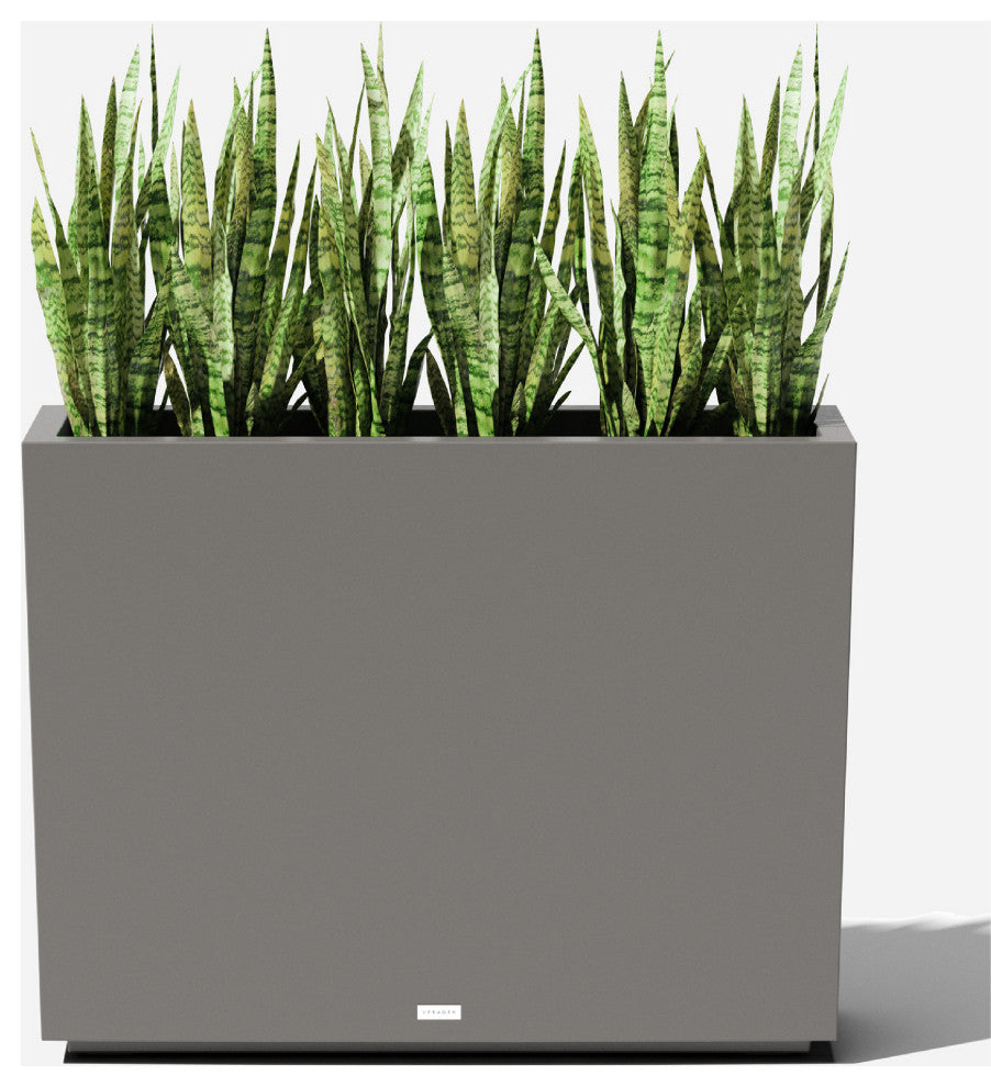 Veradek Block Series Span Planter, Grey, Medium