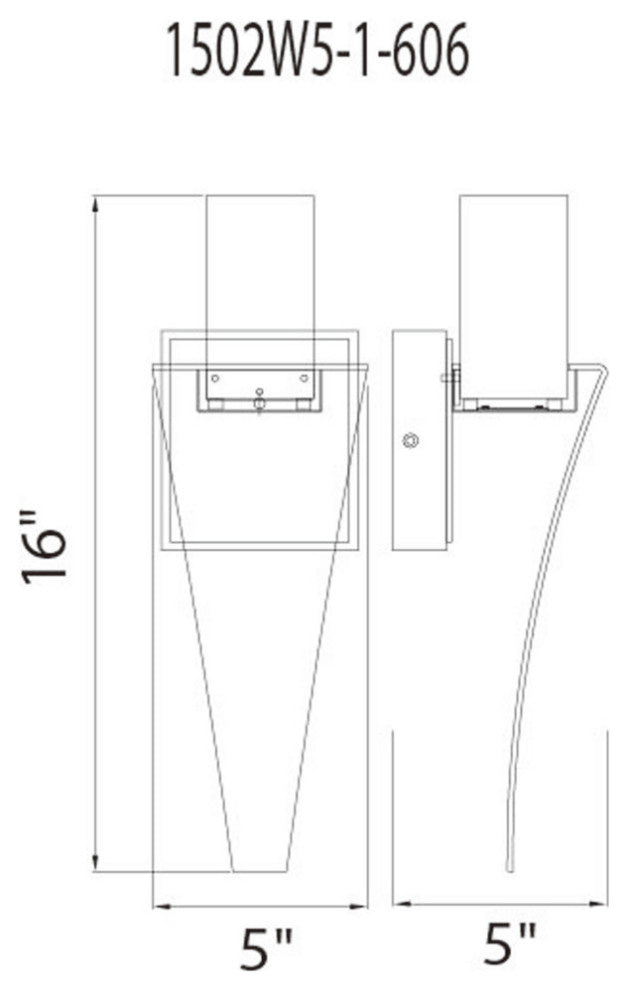 Catania LED Integrated Satin Nickel Wall Light