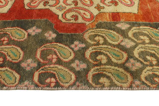 Fine Vintage Distressed Bliss Rust/Charcoal Runner, 2'9 x 10'5