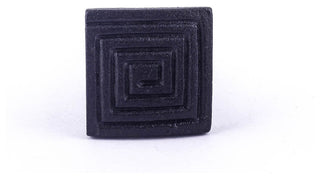 Square Maze Cabinet Hardware Iron Cabinet Knob Black