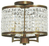 Grammercy Ceiling Mount, Hand-Painted Palatial Bronze