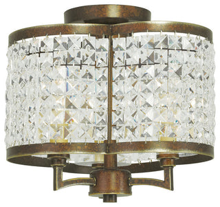 Grammercy Ceiling Mount, Hand-Painted Palatial Bronze