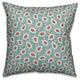 Paisely Pattern, Blue Throw Pillow, 20"x20"