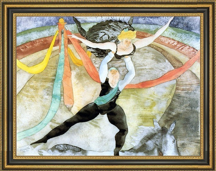 Charles Demuth The Circus - 18" x 24" Framed Premium Canvas Print