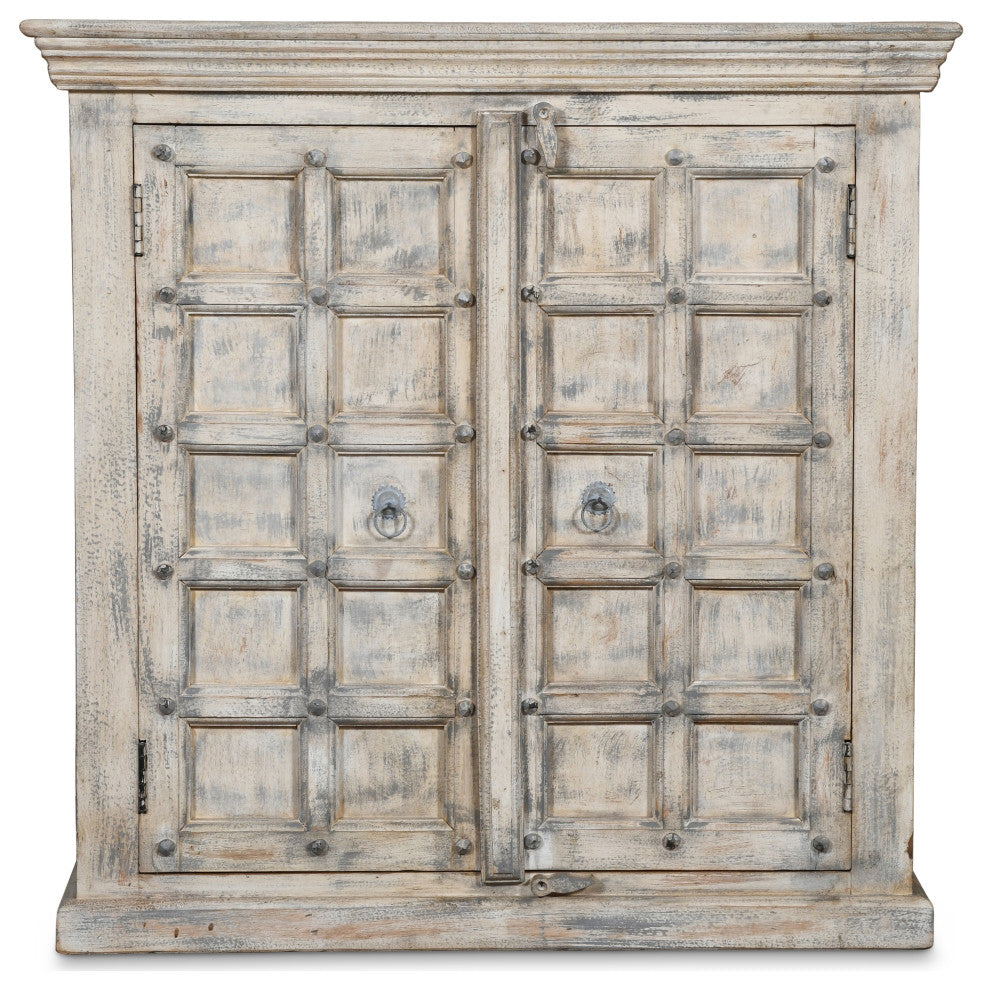 Dale Distressed Antique 2 Door Accent Cabinet