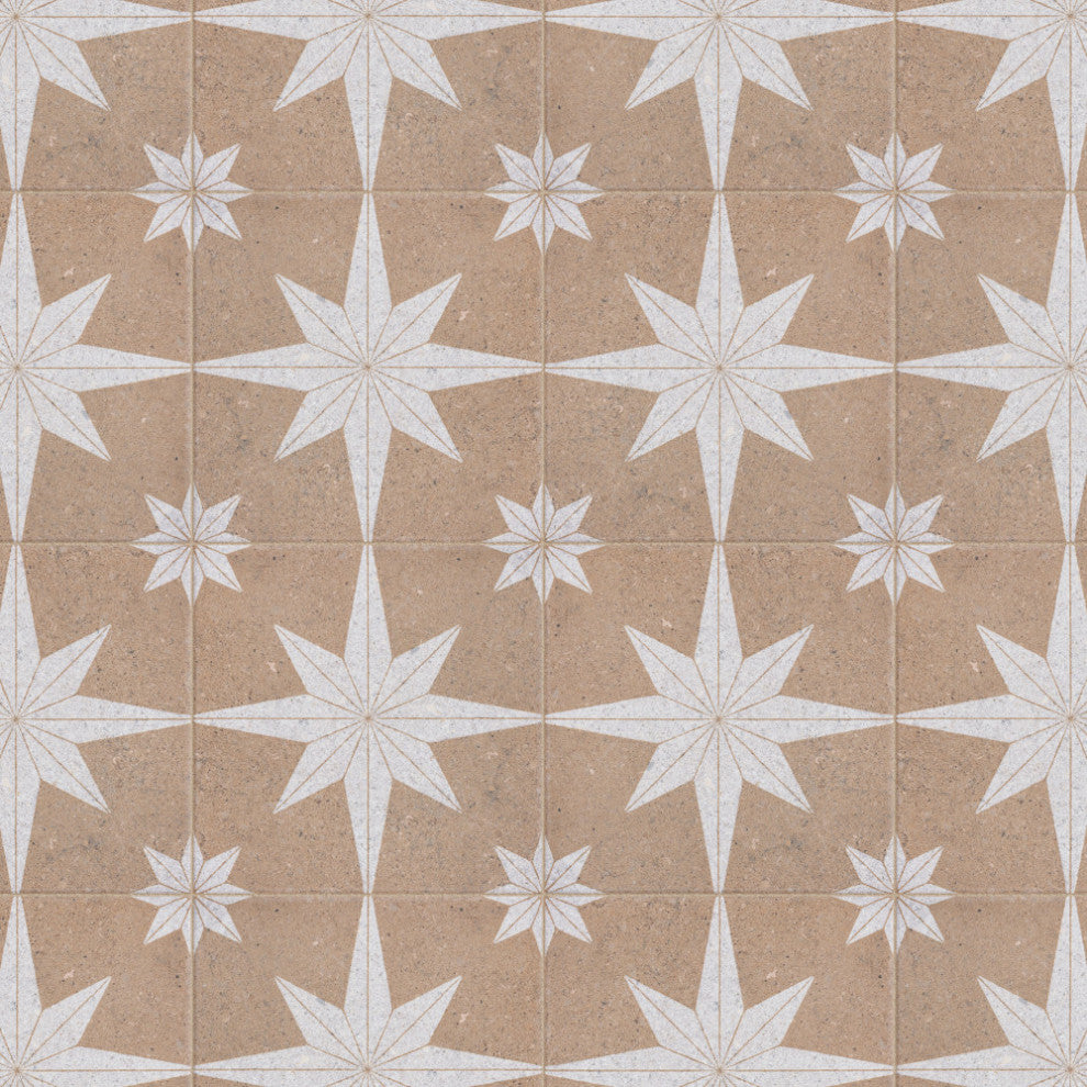 SomerTile Compass Star 8 in. x 8 in. Porcelain Floor and Wall Tile