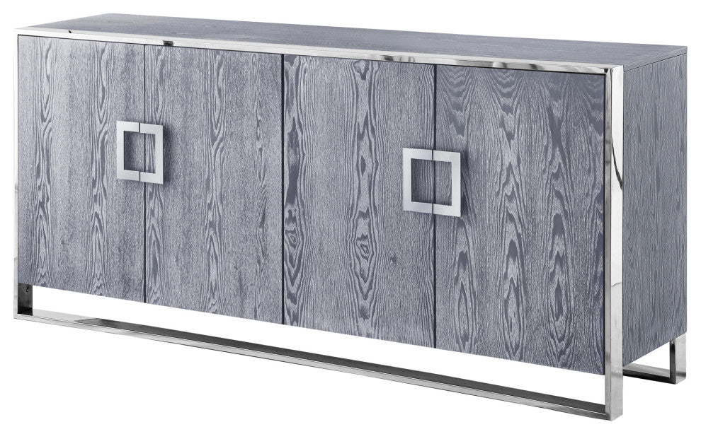 Ori Sideboard, 4 Doors, Ash Grey
