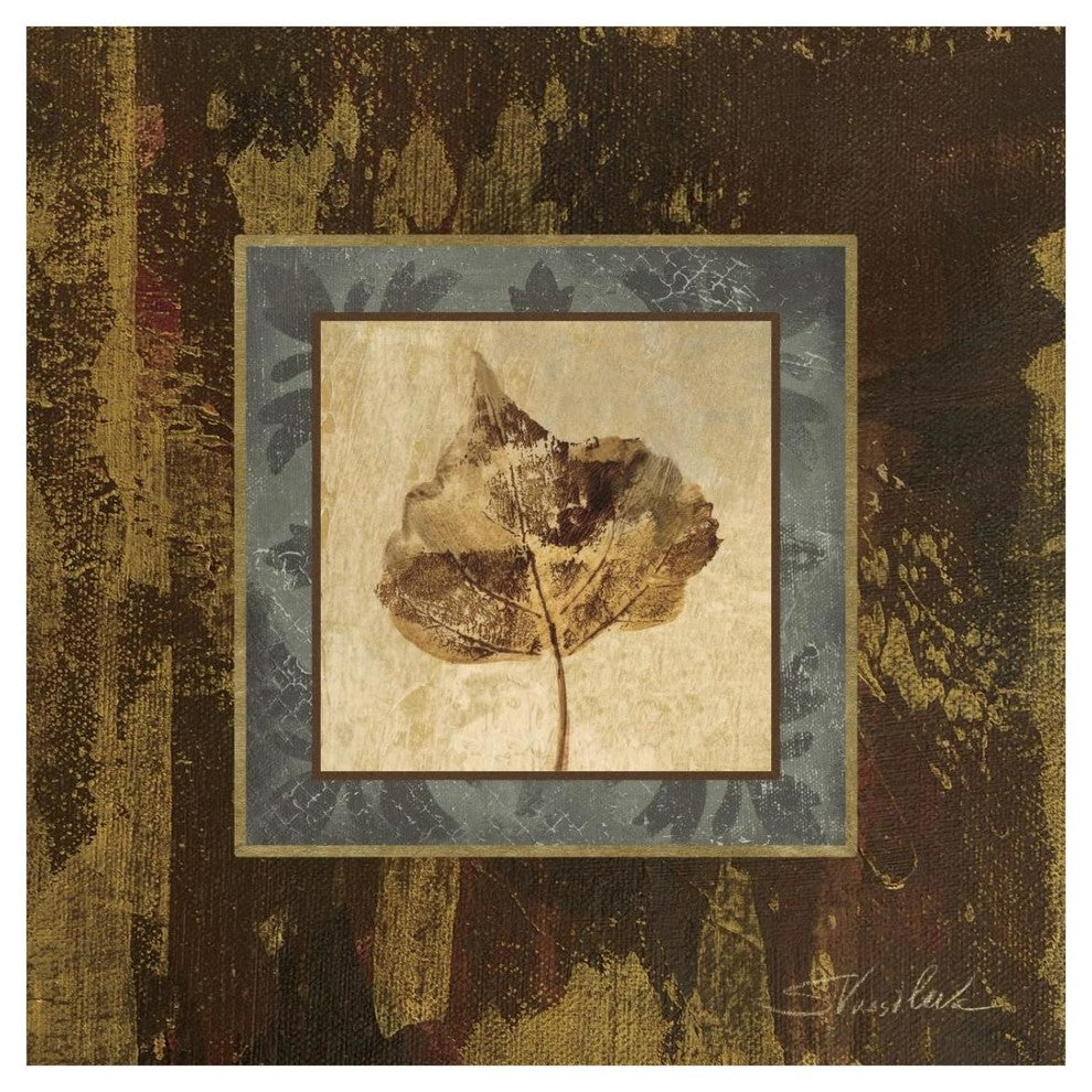 "Autumn Leaf Square II" Digital Paper Print by Silvia Vassileva, 26"x26"