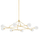 Andrews 8-Light Chandelier, Aged Brass