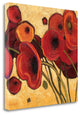 "Poppies Wildly I" By Shirley Novak, Giclee Print on Gallery Wrap Canvas