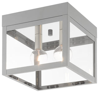 Livex Lighting Nordic Gray 2-Light Outdoor Ceiling Mount