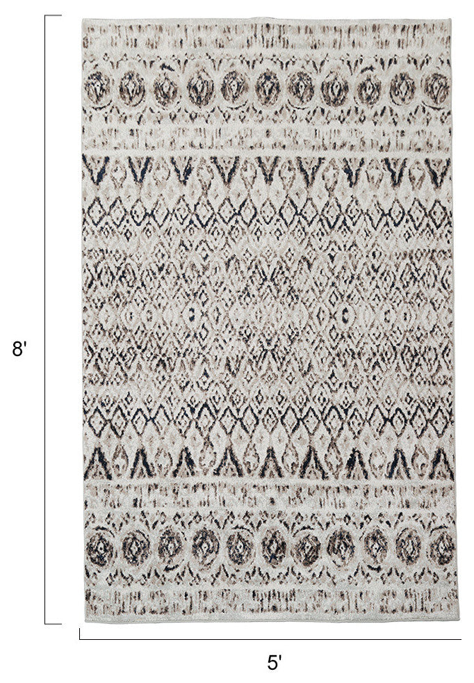 LNC Indoor Vintage Rugs Distressed Mat Area Rug, 5' X 8'
