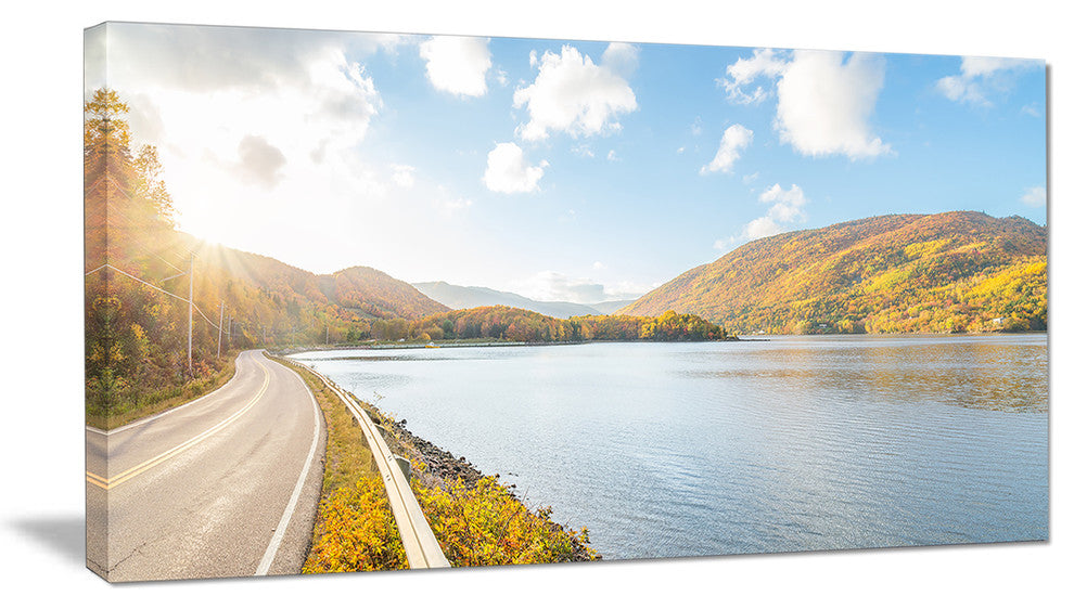 "Stunning Autumn Mountains Canada" Landscape Wall Art, 32"x16"