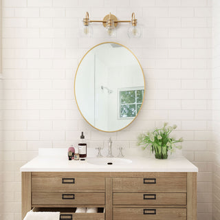 3-Light 22" Cluster  Vanity Light, Gold