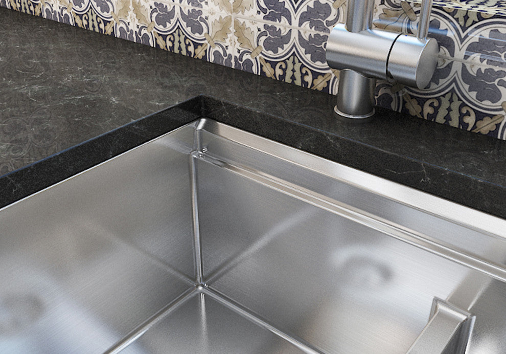 Workstation 36" Undermount Single Bowl Kitchen Sink With Faucet
