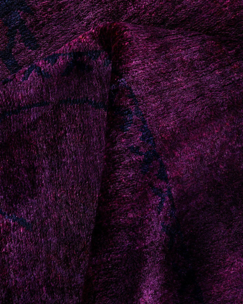 Vibrance, One-of-a-Kind Hand-Knotted Area Rug Purple, 12'0"x14'5"