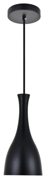 Living District Aiken 1-LT Pendant LD2407BK - Black
