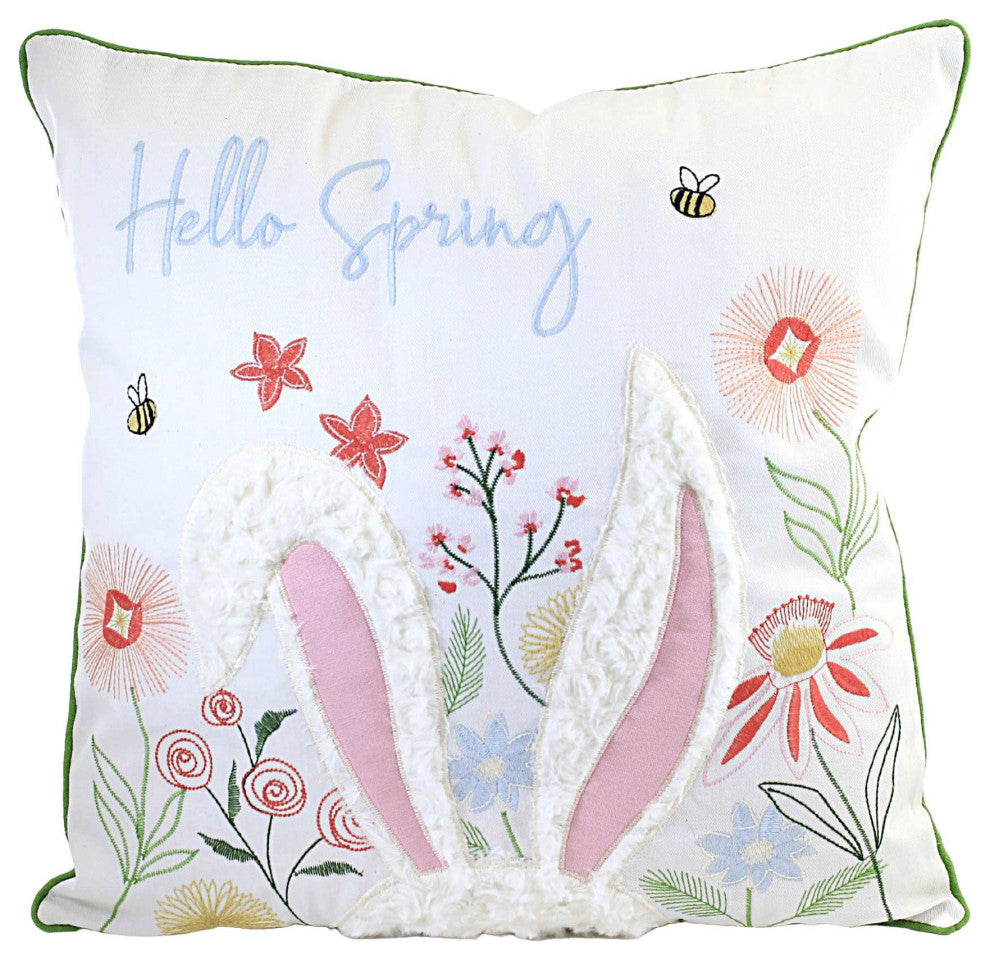 Home Decor Hellow Spring Easter Pillow Fabric Rabbet Bunny Ears C842983287