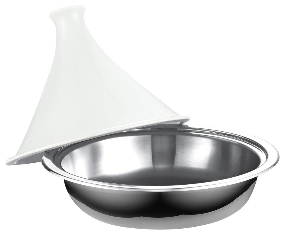 Cooks Standard Multi-Ply Clad Stainless Steel Tagine w/Extra Glass Lid, 4.5Quart