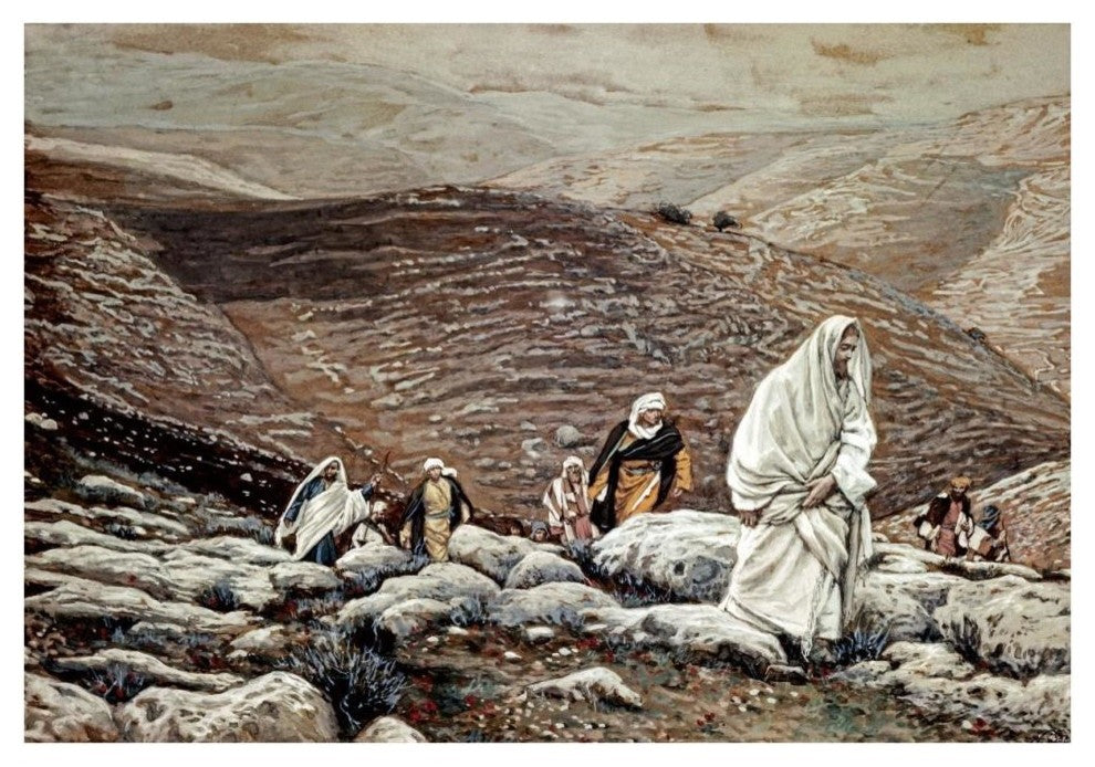 "Jesus Goes Up To Jerusalem" Digital Paper Print by James Tissot, 38"x27"