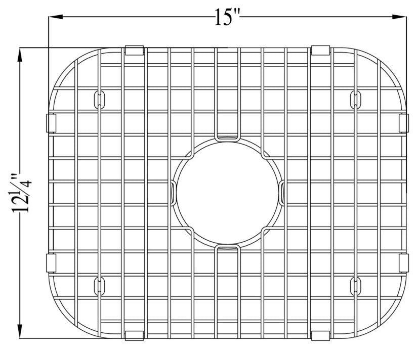 Dawn Bottom Grid For Asu102, Asu109 and Asu108, Small Bowl