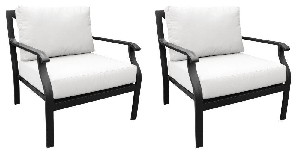 kathy ireland Madison Ave. Club Chair 2 Per Box, Alabaster