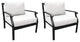 kathy ireland Madison Ave. Club Chair 2 Per Box, Alabaster