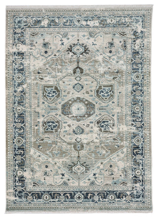Alden-Heriz Woven Area Rug, Silver Grey, Rectangle, 12'x9'