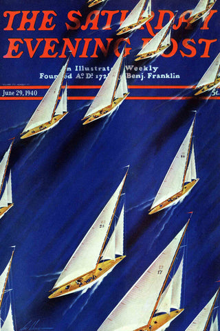 "Saturday Evening Post 1940" Art Print, 61x91 cm
