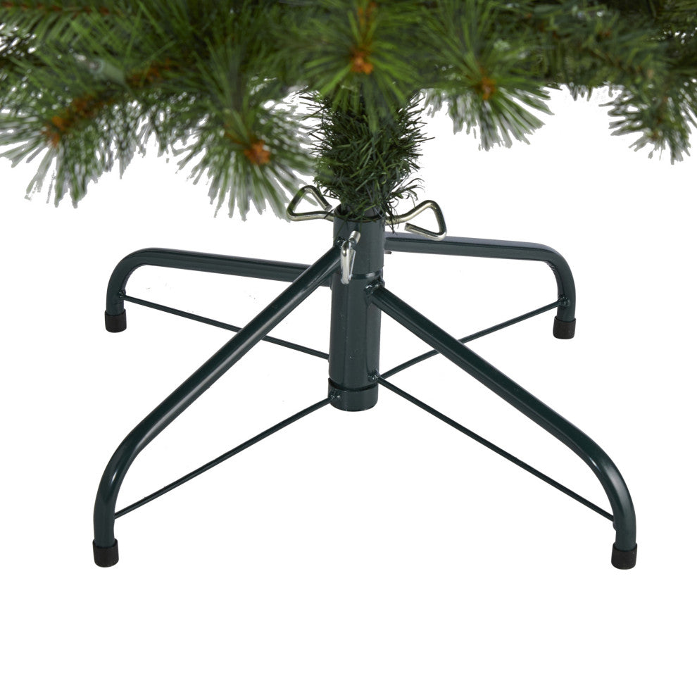 6' Slim West Virginia Mountain Pine Faux Xmas Tree W/Lights & Bendable Branches