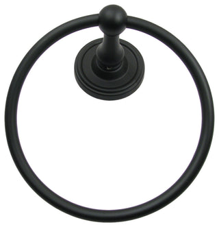 Midtown Towel Ring, Black