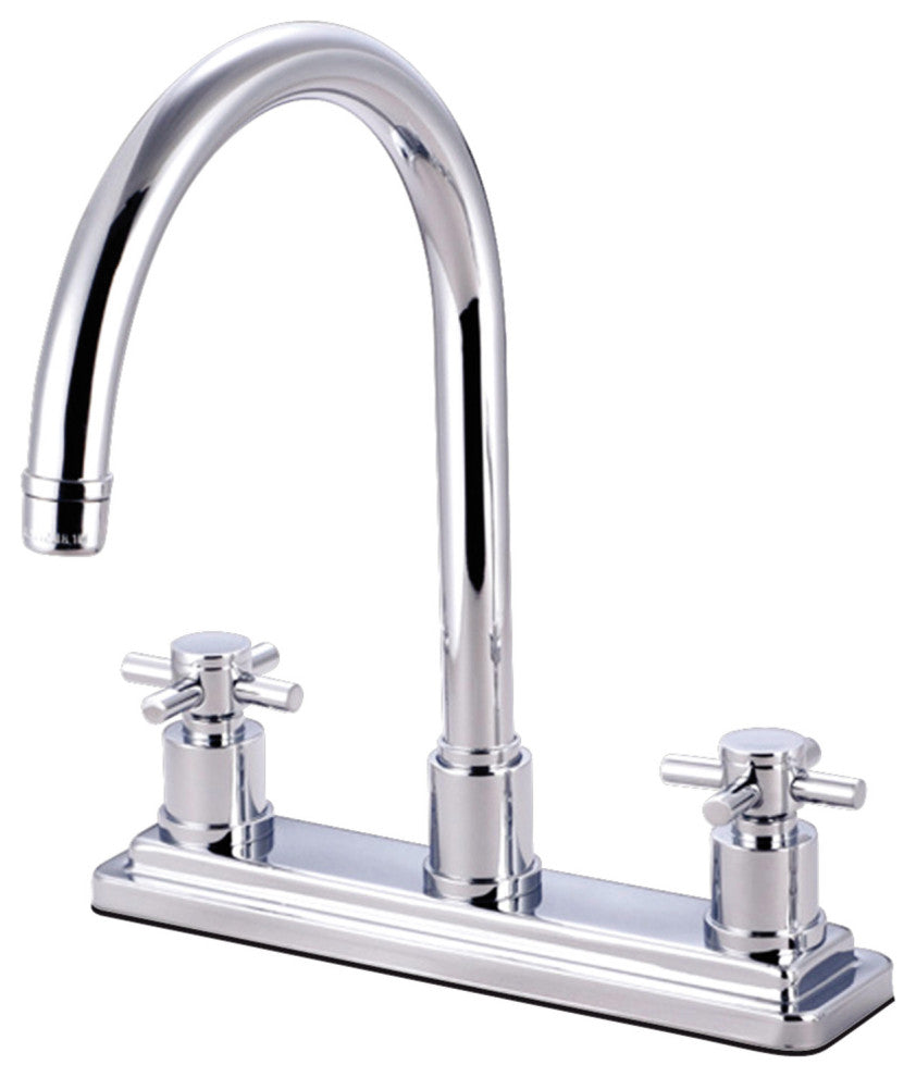 Kingston Brass Centerset Kitchen Faucet, Polished Chrome