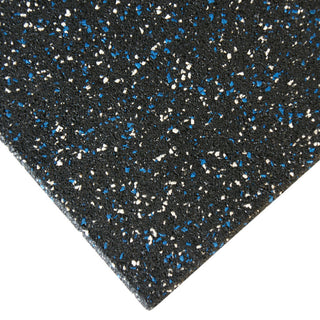 Eco-Safety Interlocking Tiles 3", Blue/White Speckled, 150-Pk