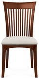 Copeland Sarah Upholstered Sidechair, Cognac Cherry, Oyster Microsuede