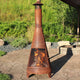 Sunnydaze 70" Chiminea Wood-Burning Fire Pit Steel With Oxidized Rustic
